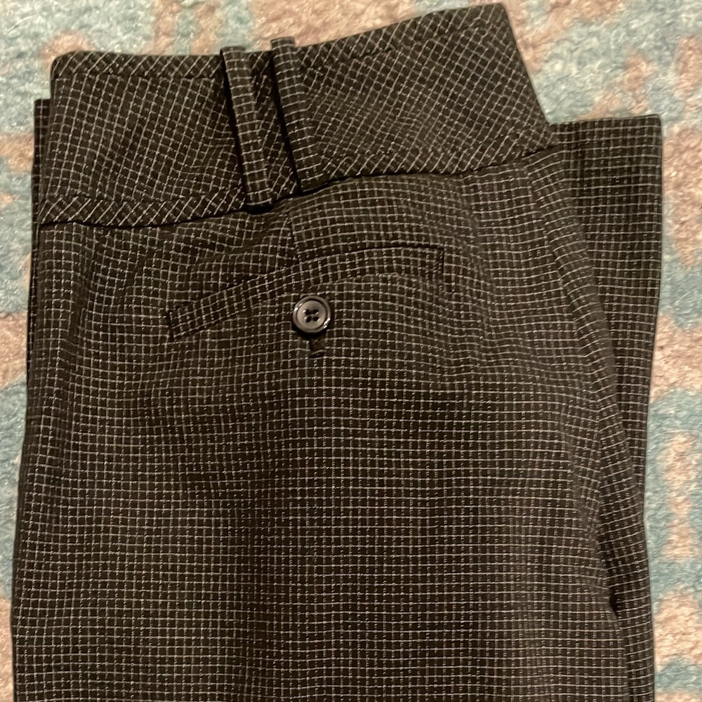 Women’s black with white dress pants